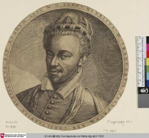 Henricvs. III. Francorvm Gallorvmq Rex Christianiss; [Henri III., König von Frankreich]