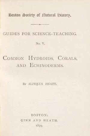 Common Hydroids, Corals, and Echinoderms