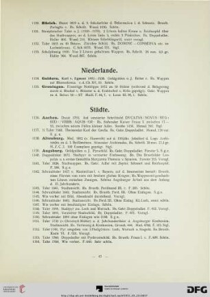 Städte (Nr. 1136-1463)