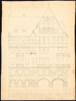 Arbeiterwohnhäuser, Berlin-Friedrichshain: Proskauer/Schreinerstraße: Ansicht 1:20