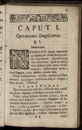 Caput I. Operationes Simpliciores.