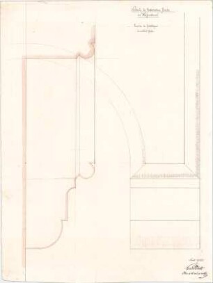 Voit, August von; Weißenhorn; Pfarrkirche - Konsolen der Giebelbögen (Details)