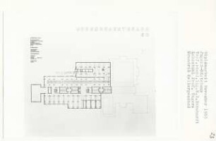 Jugend-Gästehaus, Berlin-Charlottenburg (Diplomarbeit bei Oswald Mathias Ungers): Grundriss Kellergeschoss