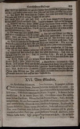 XVI. Vom Glauben. - XIX. Buß-Beicht- und Absolution-Gesänge.