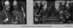 Allerheiligenaltar : Predella mit Szenen der Legende der Heiligen Vier Gekrönten