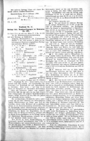 No. 3. (31-51)(40,41), 10. Februar 1909