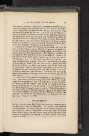 Das Kriegswesen