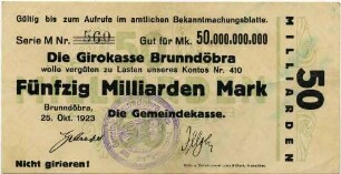Notgeld - 50 Md. Mark