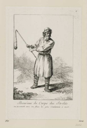 Boureau du Corps des Strelits, Blatt 8 der Folge "Les Strelits"