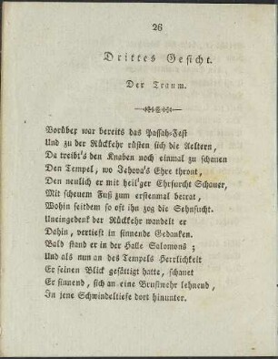 Drittes Gesicht. Der Traum
