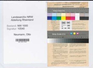 Entnazifizierung Otto Neumann, geb. 13.06.1877 (Landesoberinspektor)