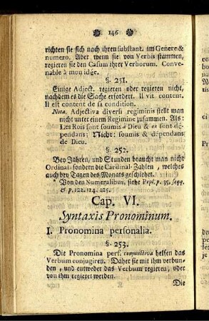 Cap. VI. Syntaxis Pronominum.