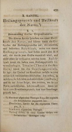 X. Kapitel. Heilungsproceß und Heilkraft der Natur