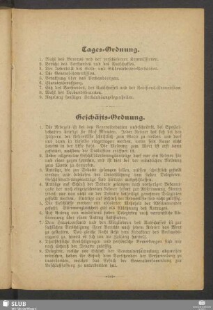 Tages-Ordnung