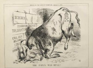 The pope's mad bull!