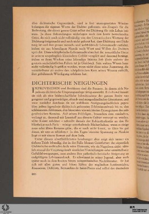 Dichterische Neigungen