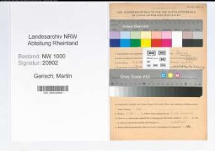 Entnazifizierung Martin Gerisch, geb. 11.10.1896 (Lehrer)