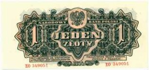 Geldschein, 1 Złoty, 1944