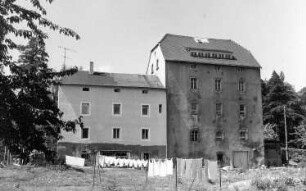 Schmölln-Putzkau-Schmölln. Ehem. Brett- oder Hofemühle, Gartenseite