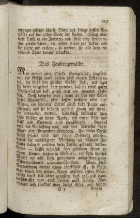 Das Zaubergemälde. - Ein leichtes Instrument, den Gesang einer Amsel, Lerche oder Nachtigall natürlich nachzuahmen.