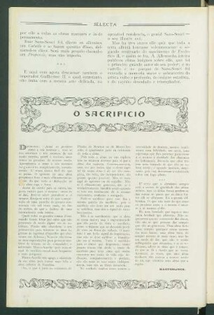 O sacrifício