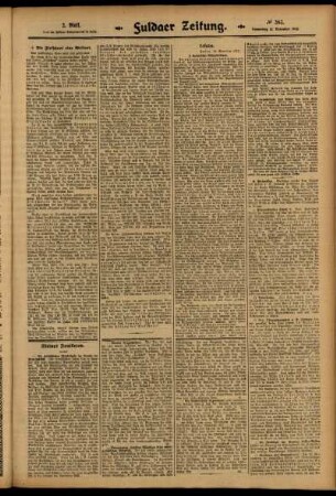Zweite Ausgabe vom Donnerstag, den 13. November 1913.