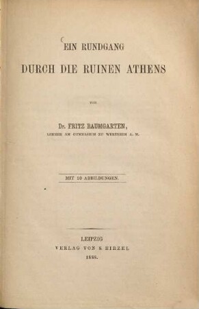 Ein Rundgang durch die Ruinen Athens