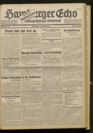 Hamburger Echo ; [...] ; Abend-Ausgabe