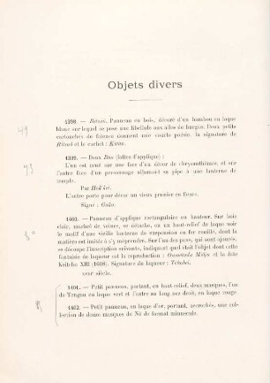 Objets divers