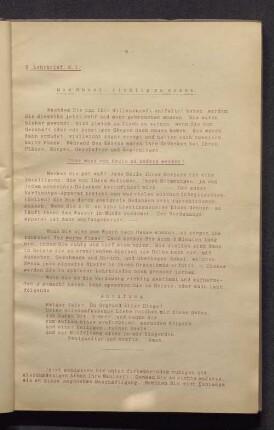 2. Lehrbrief. K.I. Die Kunst richtig zu essen.