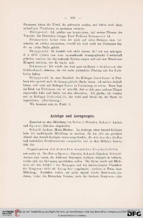 Anträge und Anregungen