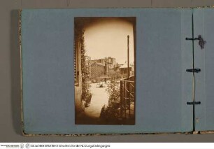 Album mit Fotografien aus dem Palazzo ZuccariAnsicht der Dachterrasse vom Schlafzimmer im dritten Obergeschoss nach Südosten - Riccio-Album
