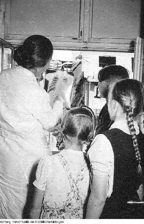 Röntgenuntersuchung, Juni 1950