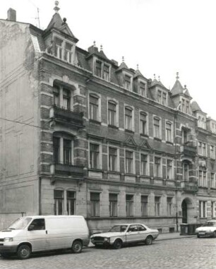 Dresden-Pieschen, Mohnstraße 19. Wohnhaus (um 1900). Straßenansicht