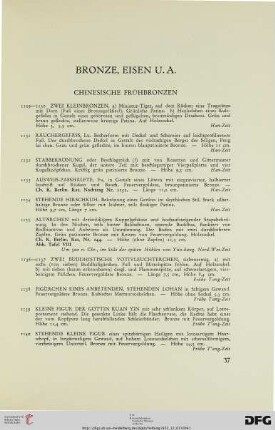 Bronze, Eisen u.a. (Nr. 1129-1201)