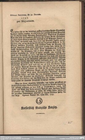 [7ter d.d. 23ten ej. dikt. den 30 ej.]