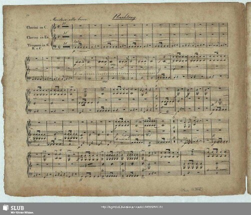Nachtrag (Clarini in C, Clarini in Es, Timpani in G, B, C)