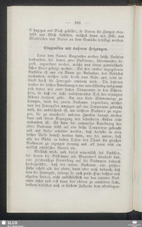 Etagenöfen mit äußeren Heizungen
