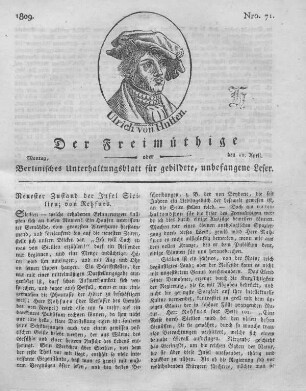 Nro. 71., Montag, den 10. April 1809