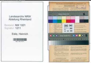 Entnazifizierung Heinrich Eske, geb. 24.09.1908 (Verw.Inspektor)