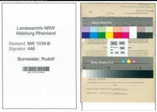 Entnazifizierung Rudolf Burmeister , geb. 15.09.1901 (Kaufmann)