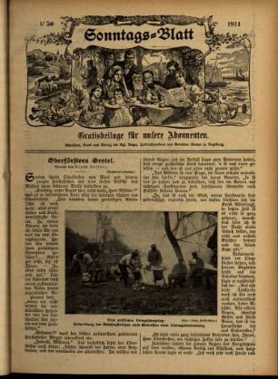 Ausgabe vom Sonntag, den 13. Dezember 1914.