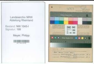 Entnazifizierung Philipp Meyer , geb. 03.07.1897 (Ingenieur)