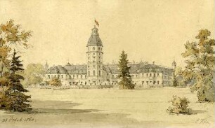 Kalsruhe, Schloss von der Gartenseite