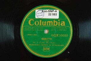 Rigoletto : No. 7; Figlia; Mio padre... / (Verdi)