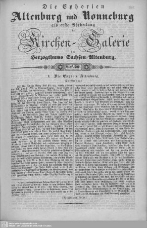 I. Die Ephorie Altenburg (Fortsetzung), Göllnitz (Beschluß), Gieba : 29. Lieferung