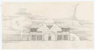 Moschee, Sarawak State Mosque, Petra Jaya, Kuching, Malaysia: Ansicht der Eingangsfassade (?)