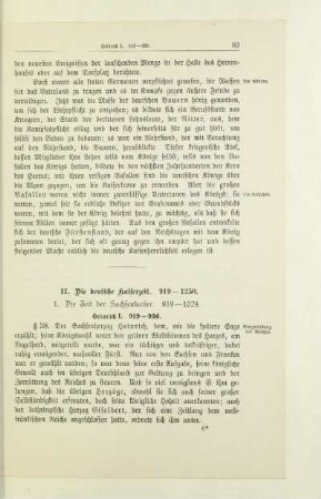 II. Die deutsche Kaiserzeit. 919-1250