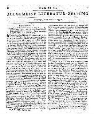 Sammlung von Betrachtungen und Andachten auf alle Tage im Jahre. T. 1-2. Aus den Schriften der berühmten Gottesgelehrten. Dresden, Leipzig: Richter 1791-93