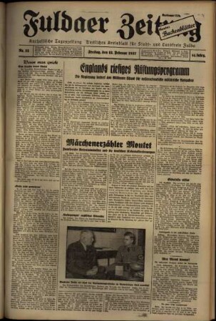 Ausgabe vom Freitag, den 12. Februar 1937.